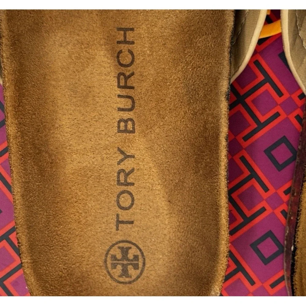 Tory Burch Women's Miller Cloud Sandals 8.5 Multi/Cork Nude, Blush